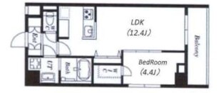 アレスグーテ北千住の物件間取画像